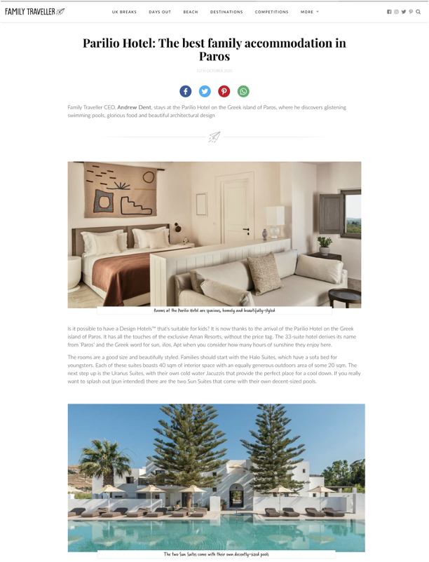 Family Traveller – October 2020