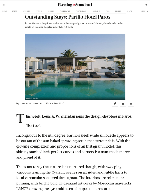 Evening Standard – October 2020