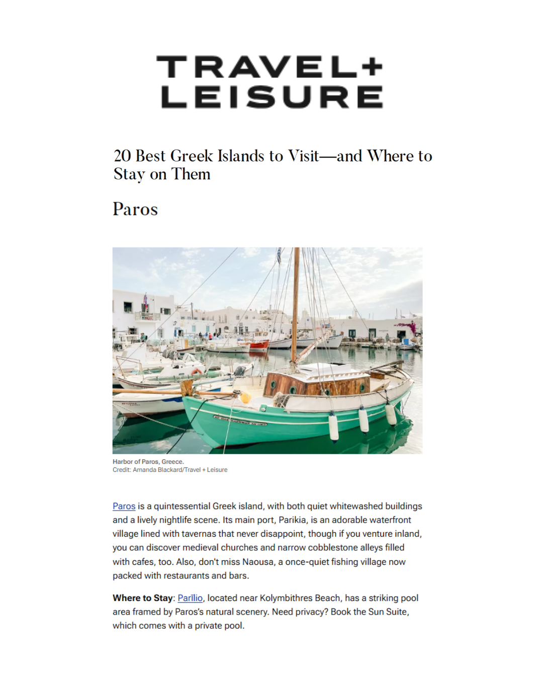 Travel & Leisure (US) – July 2025